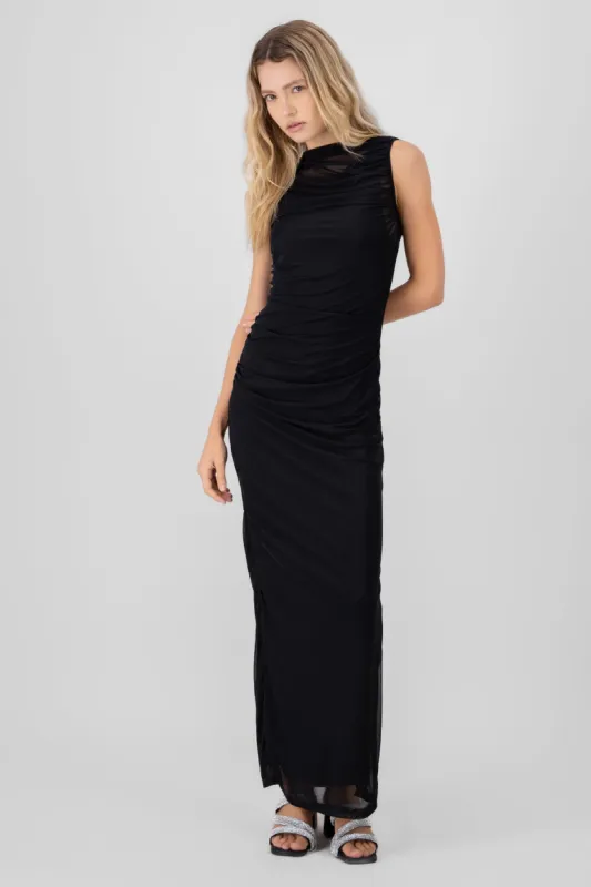 Vestido de mesh maxi sold by Shasa