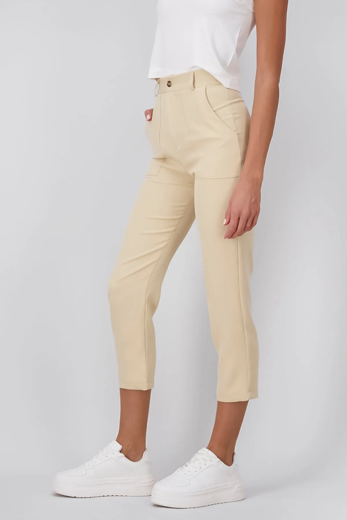 Pantalón Cintura Alta Capri Bolsas sold by Shasa product image thumbnail 3