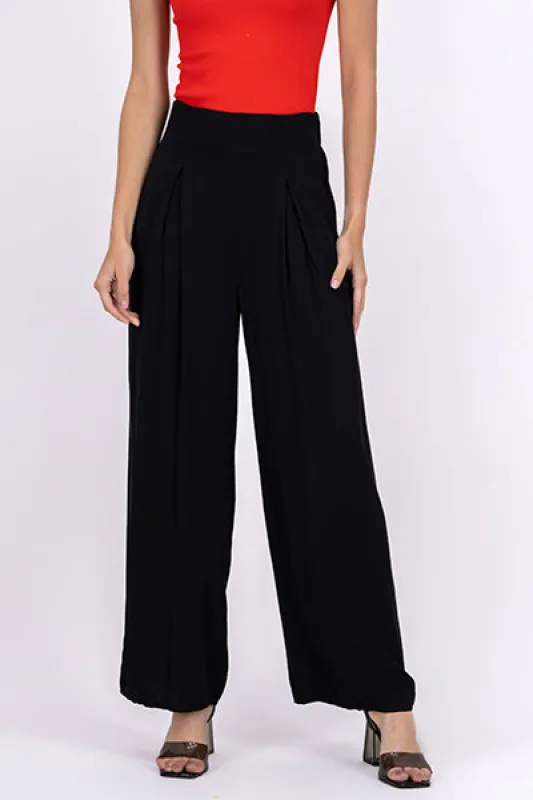 Pantalón culotte cintura alta pinzas sold by Shasa