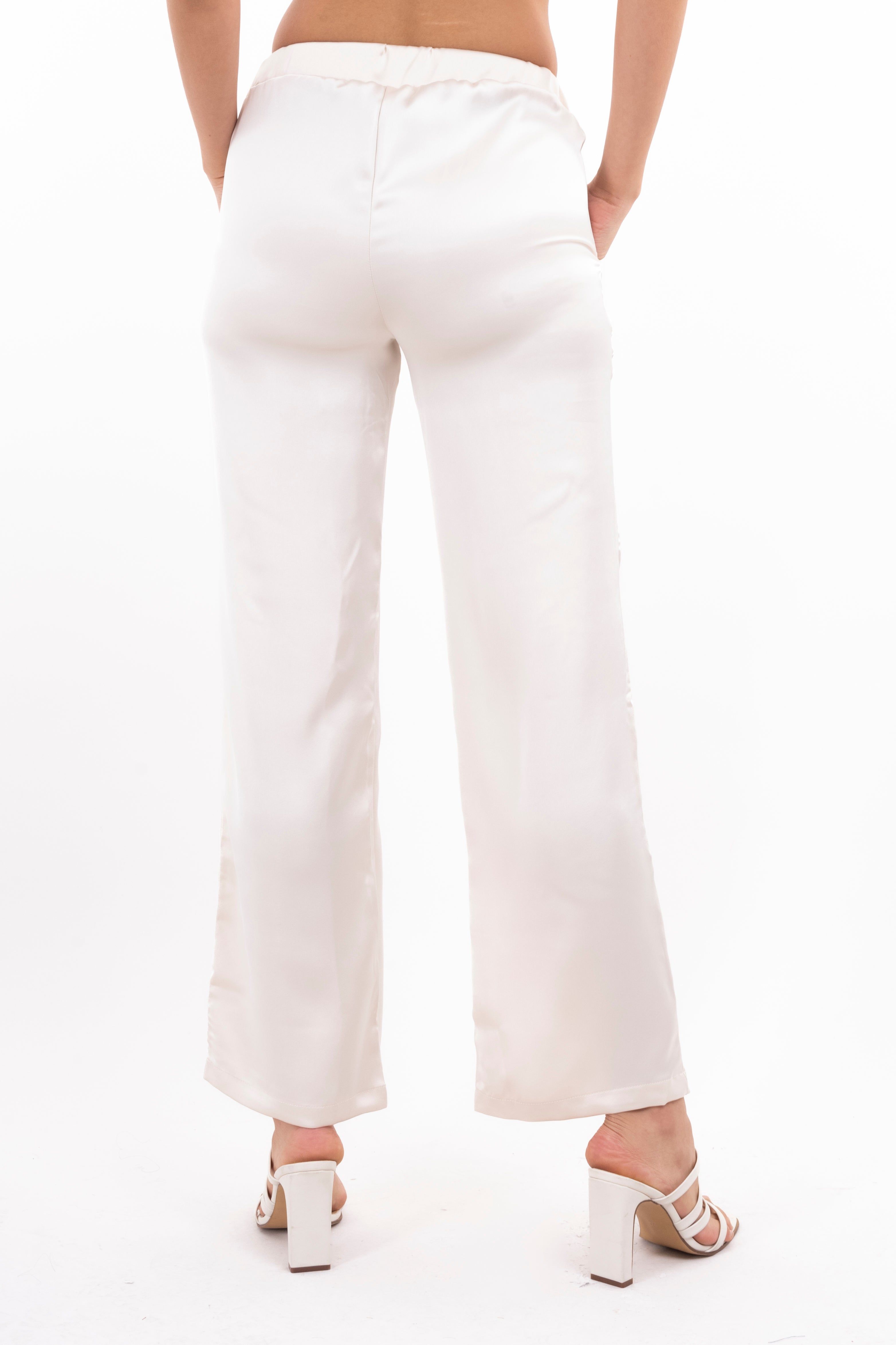 Pantalón recto satín liso sold by Shasa product image thumbnail 4