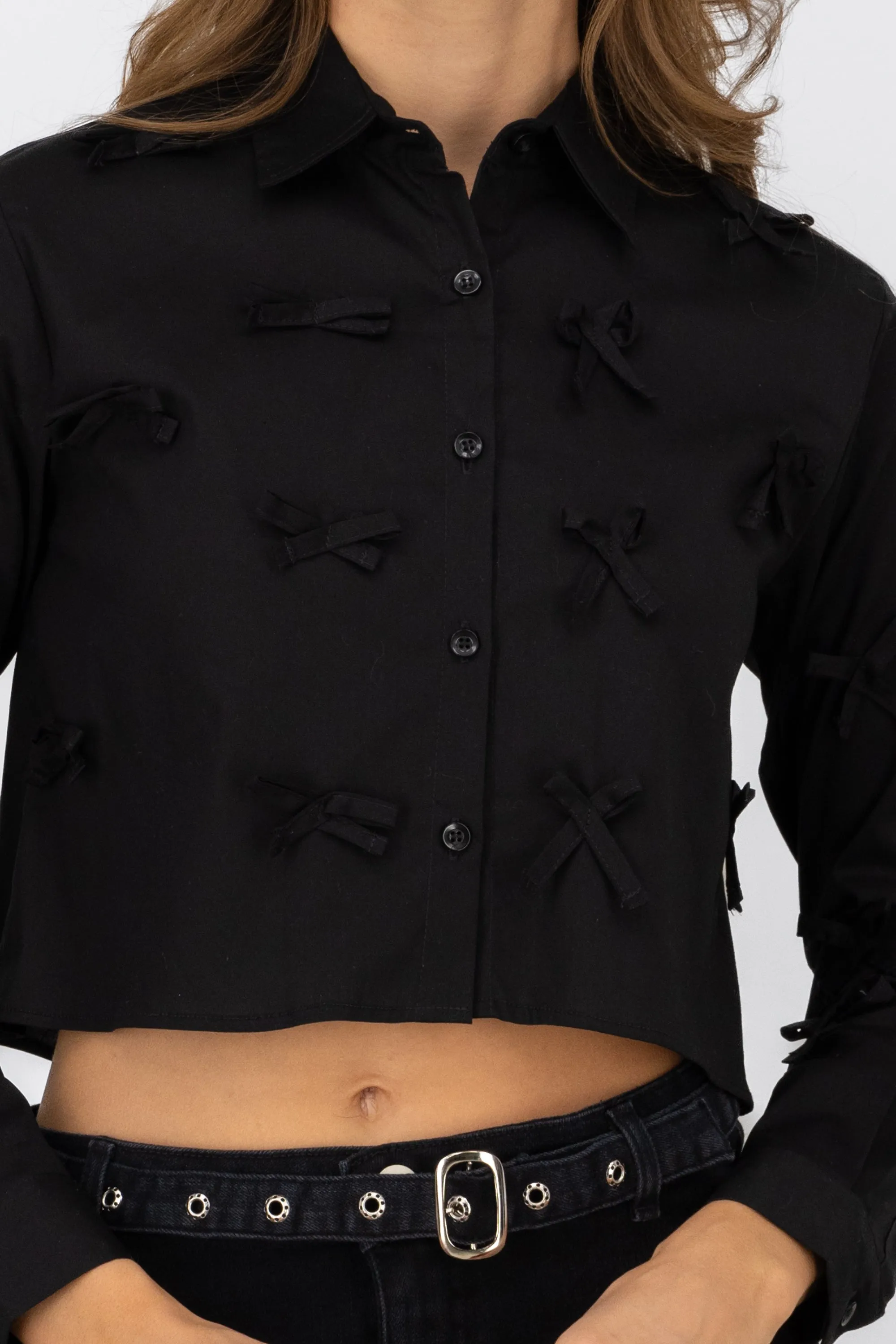 Camisa crop detalle moños sold by Shasa product image thumbnail 5