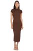 Vestido midi acanalado abertura sold by Shasa