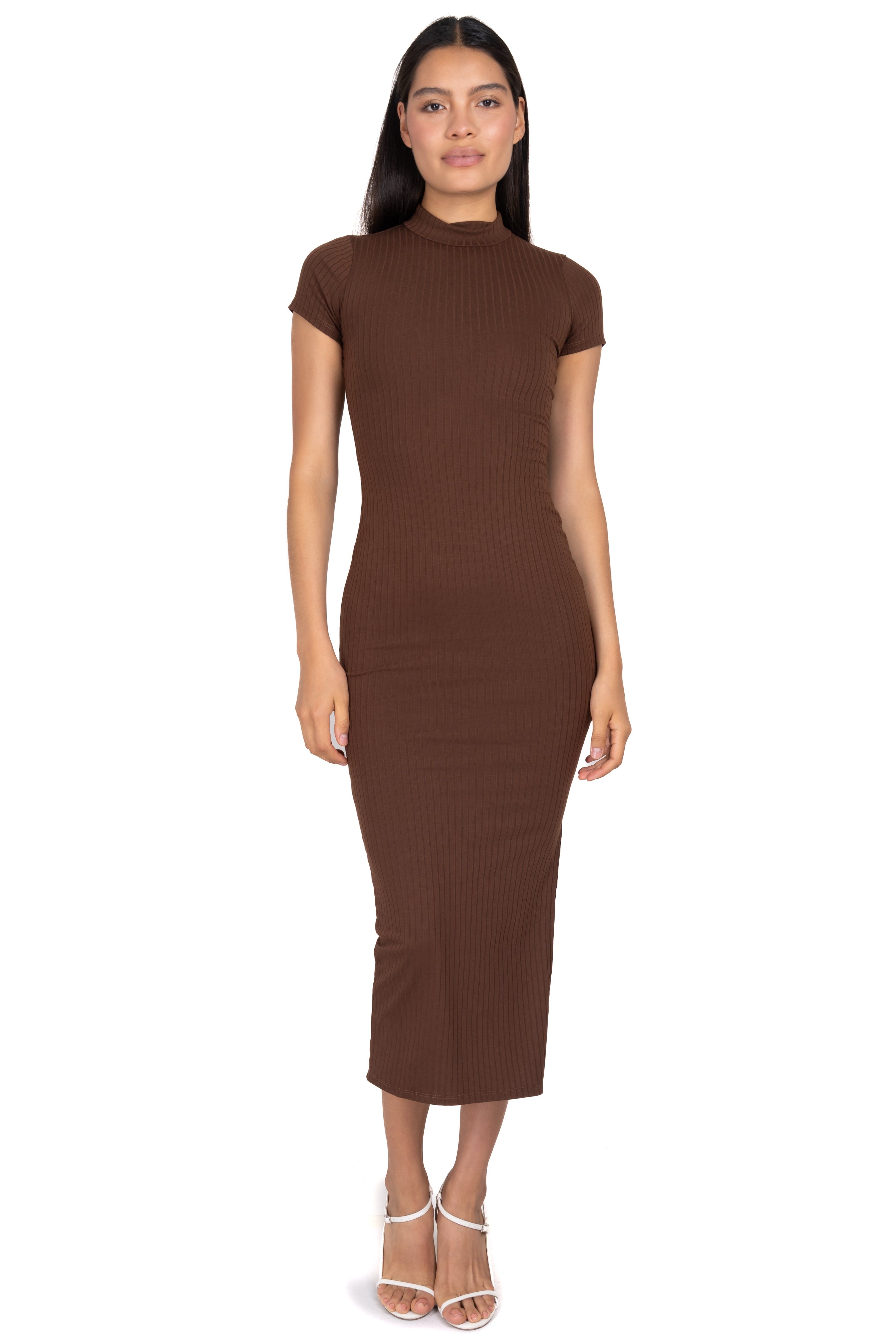Vestido midi acanalado abertura sold by Shasa product image thumbnail 2