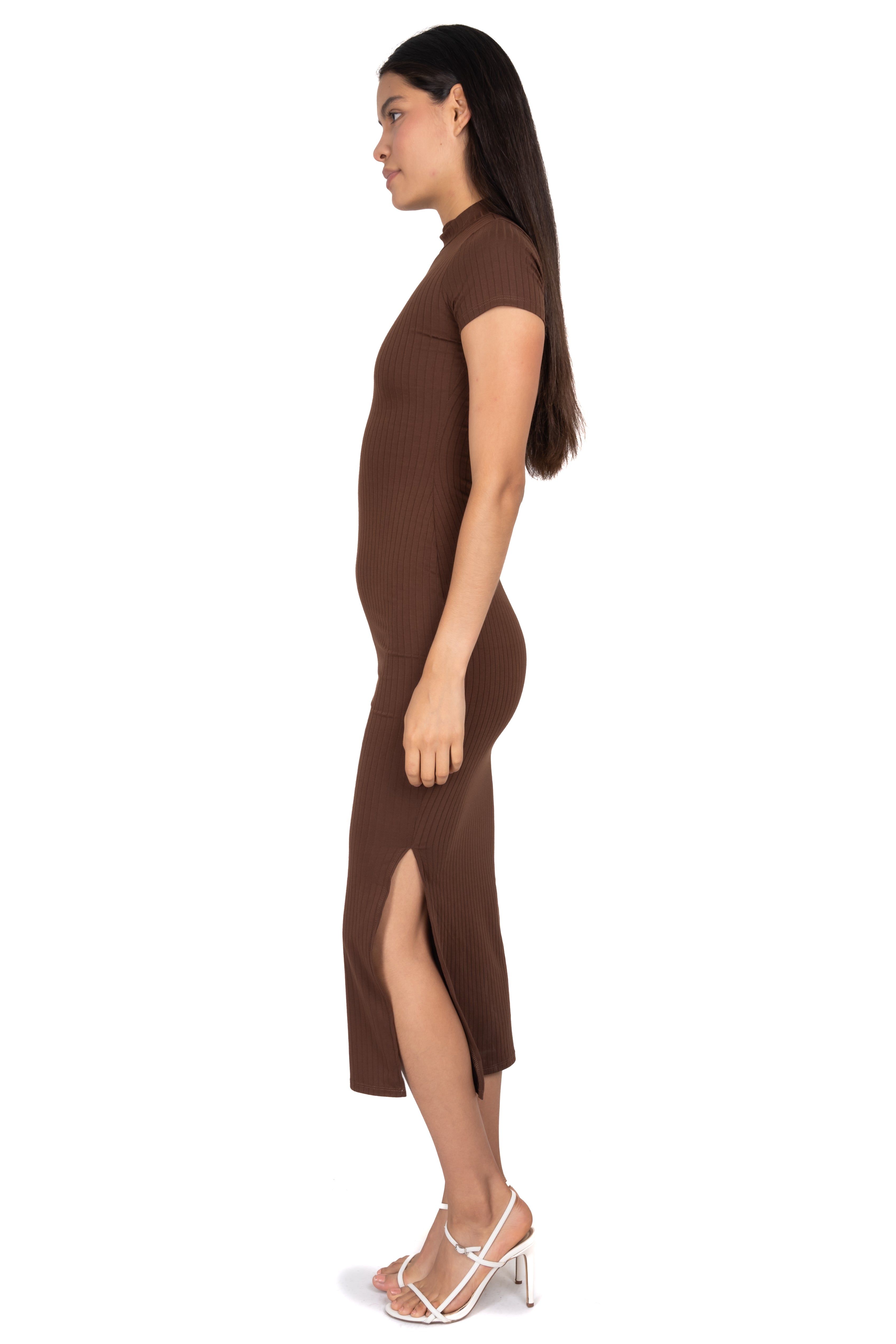 Vestido midi acanalado abertura sold by Shasa product image thumbnail 3