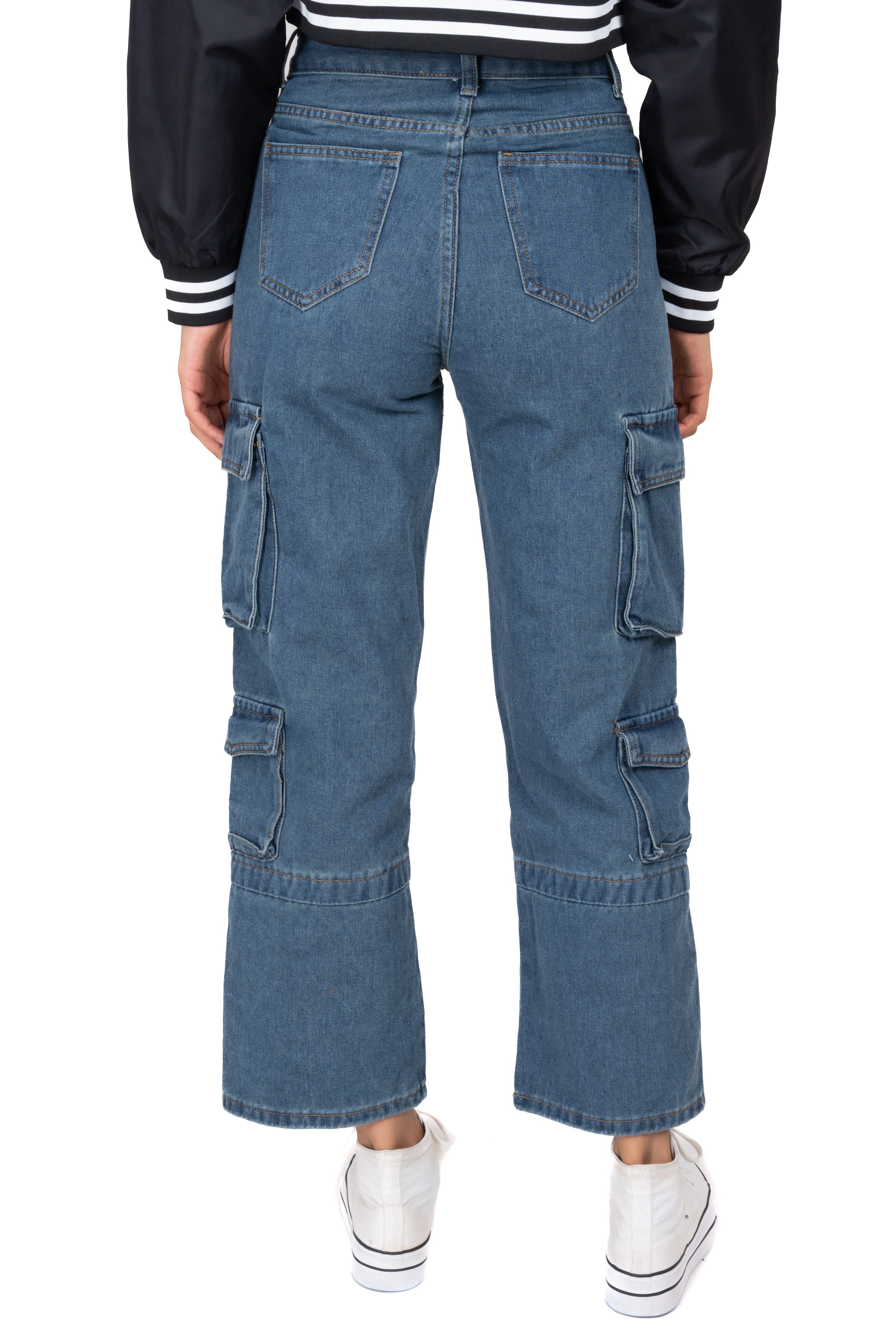 Jeans rectos cargo lisos sold by Shasa product image thumbnail 4
