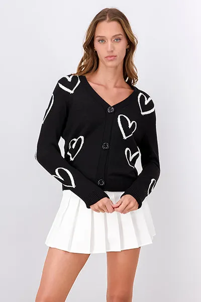 Cárdigan corazones botones sold by Shasa