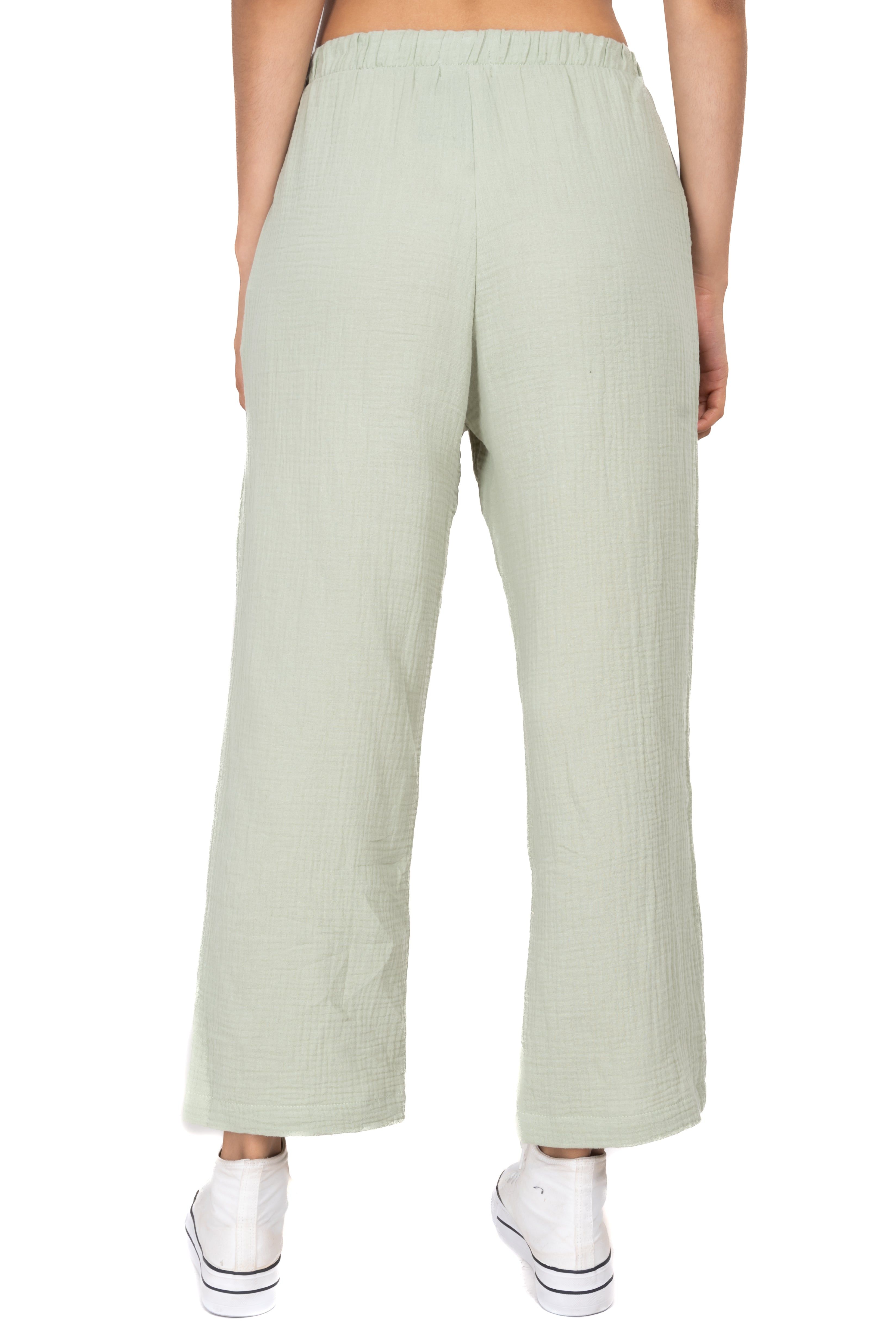 Pantalón amplio texturizado cintura elástica sold by Shasa product image thumbnail 4