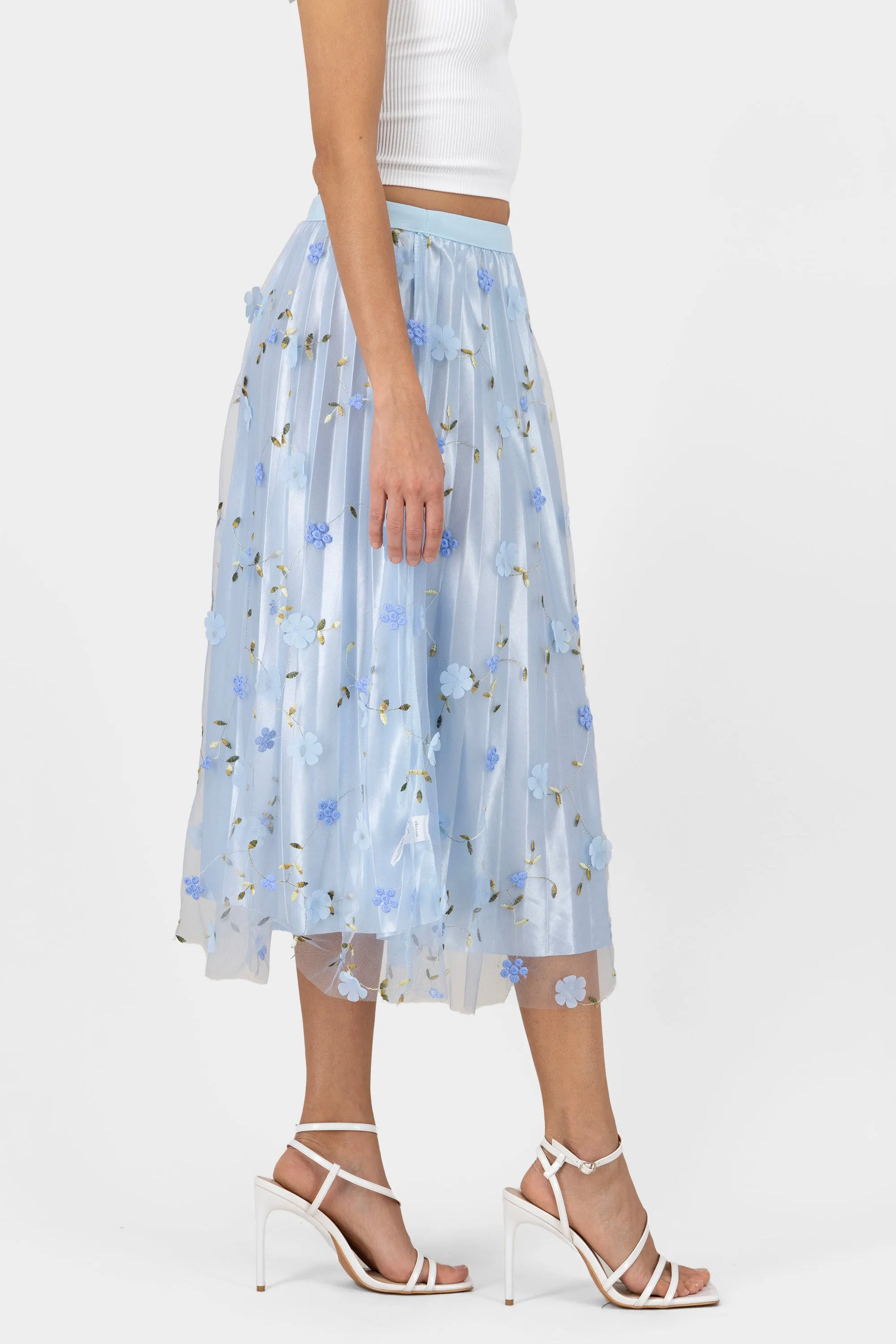 Falda midi mesh flores sold by Shasa product image thumbnail 3