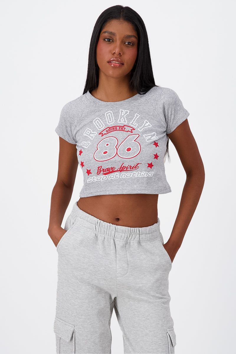 Playera Crop Brooklyn sold by Shasa