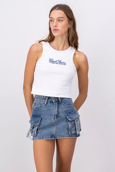 Top Tank Acanalado Bordado sold by Shasa product image thumbnail 2