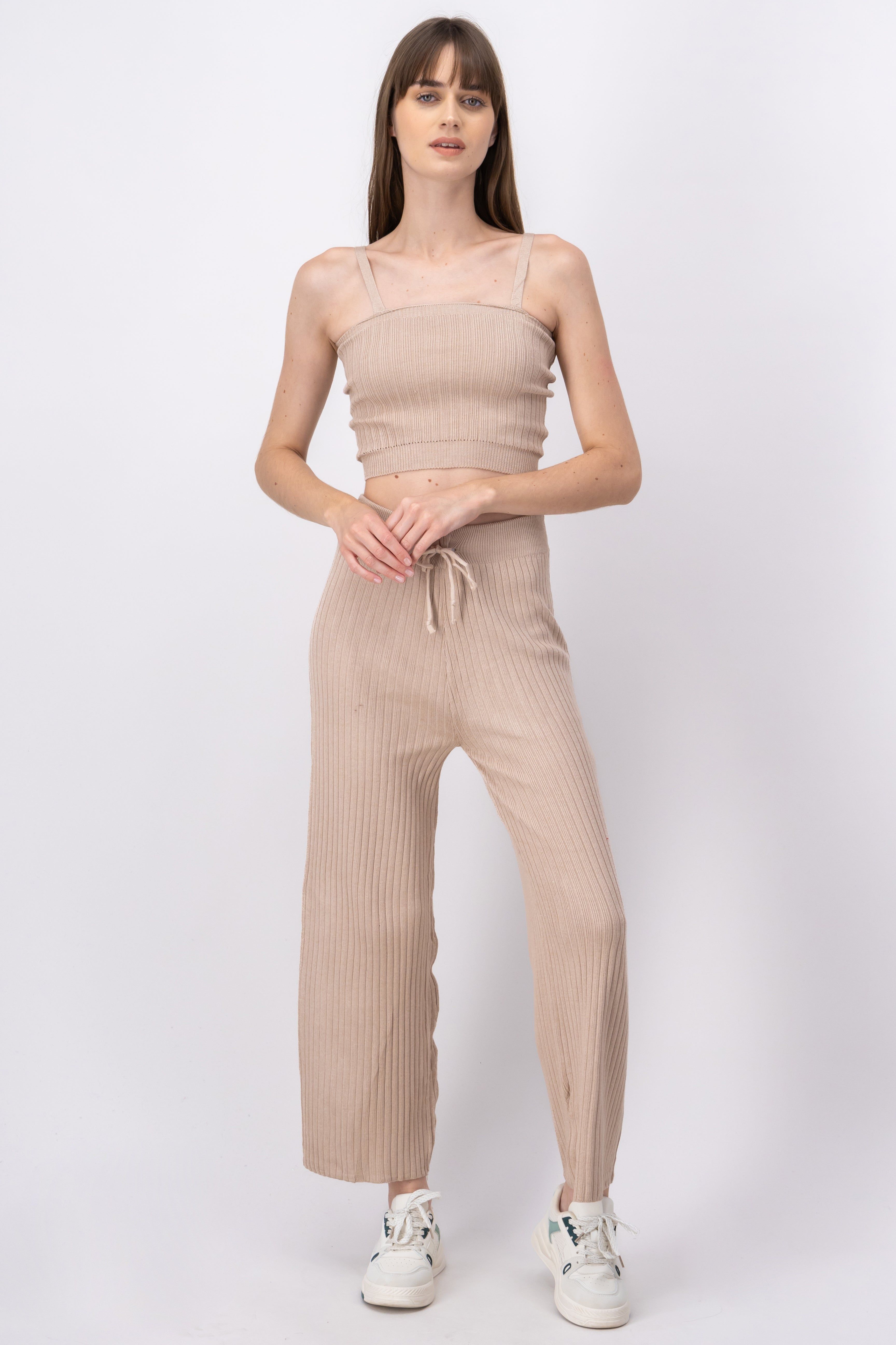 Pantalón tejido acanalado sold by Shasa