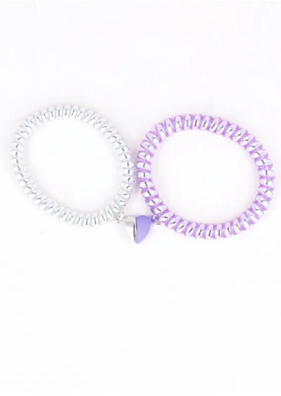 Set Pulseras Telefono Corazon Iman sold by Shasa