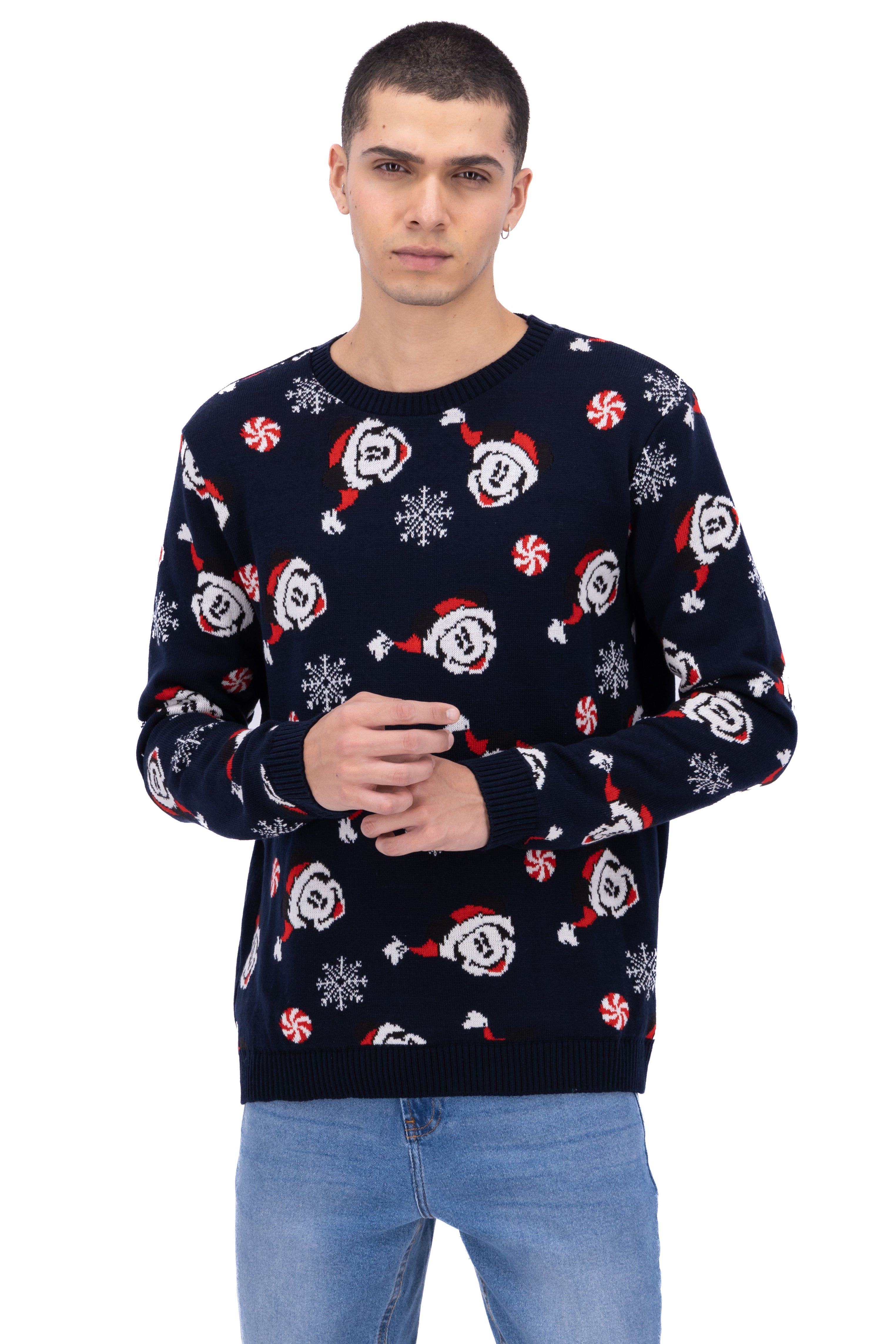 Suéter navideño Mickey Mouse copos nieve sold by Shasa