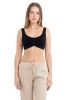 Top crop acanalado fruncido sold by Shasa