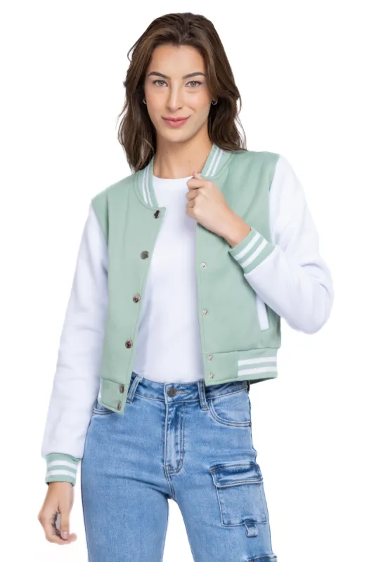 Chamarra bomber bicolor sold by Shasa