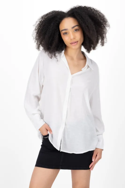 Camisa manga larga detalle bordado Hypsters sold by Shasa