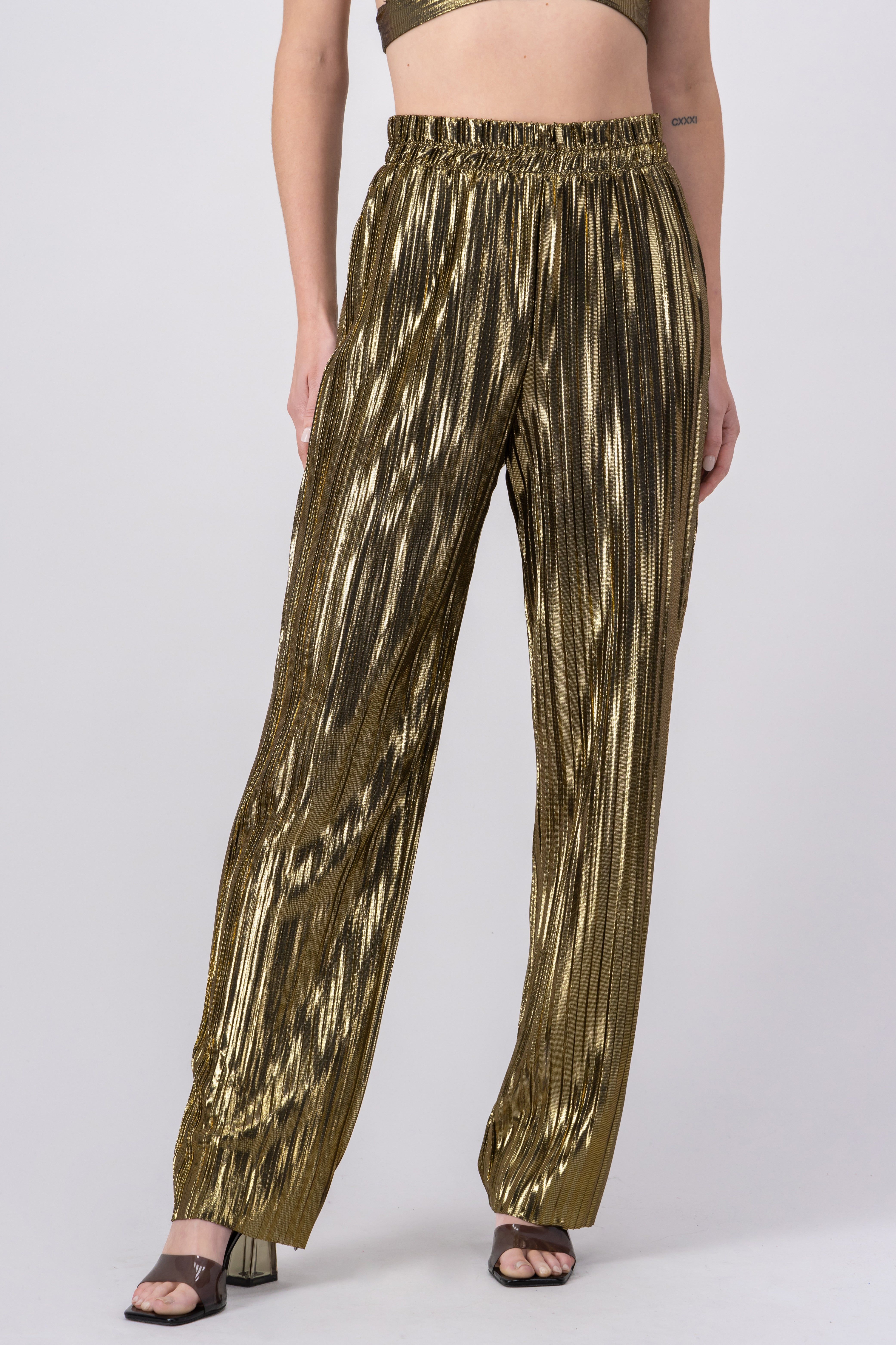 Pantalón metálico plisado sold by Shasa product image thumbnail 2