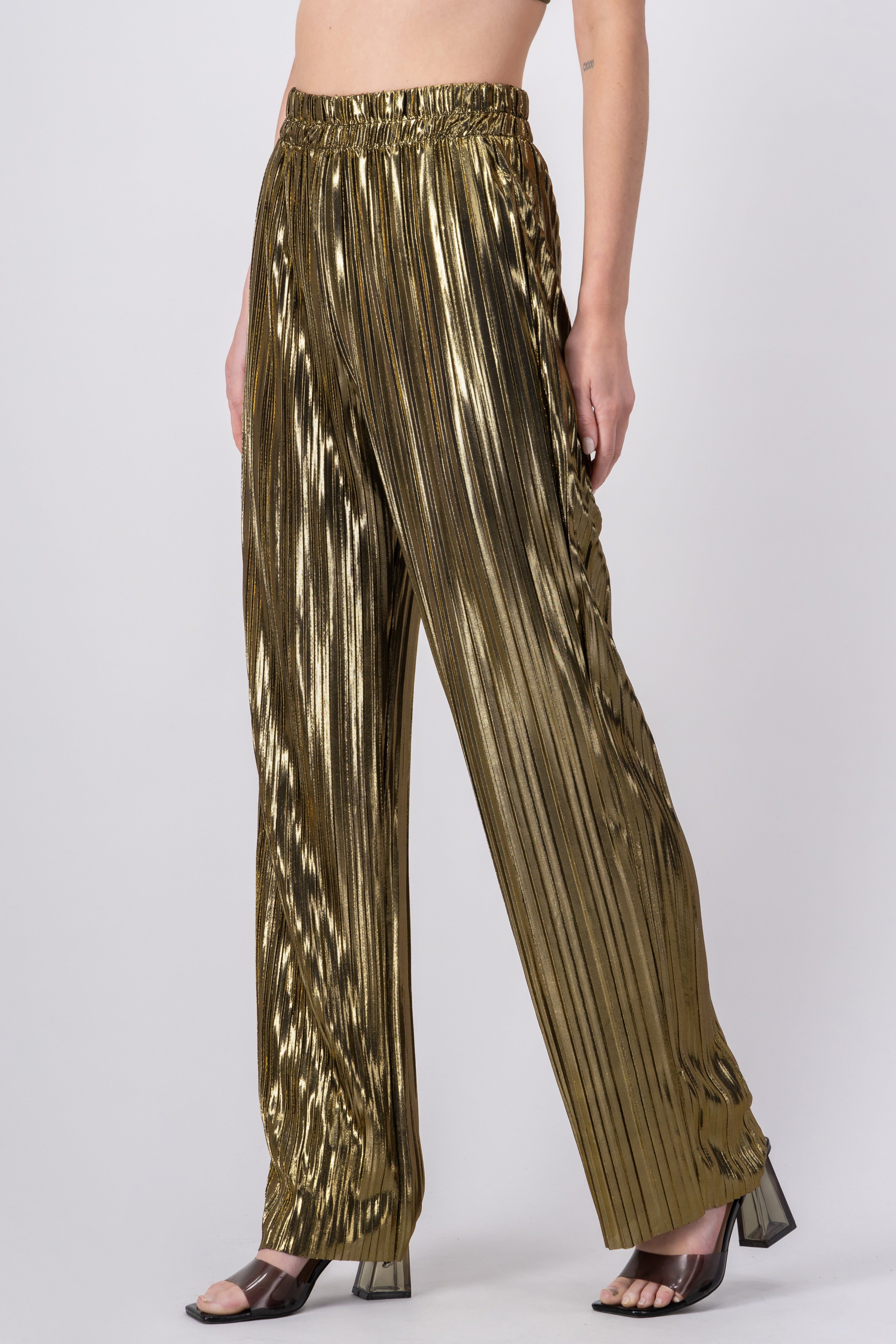 Pantalón metálico plisado sold by Shasa product image thumbnail 3