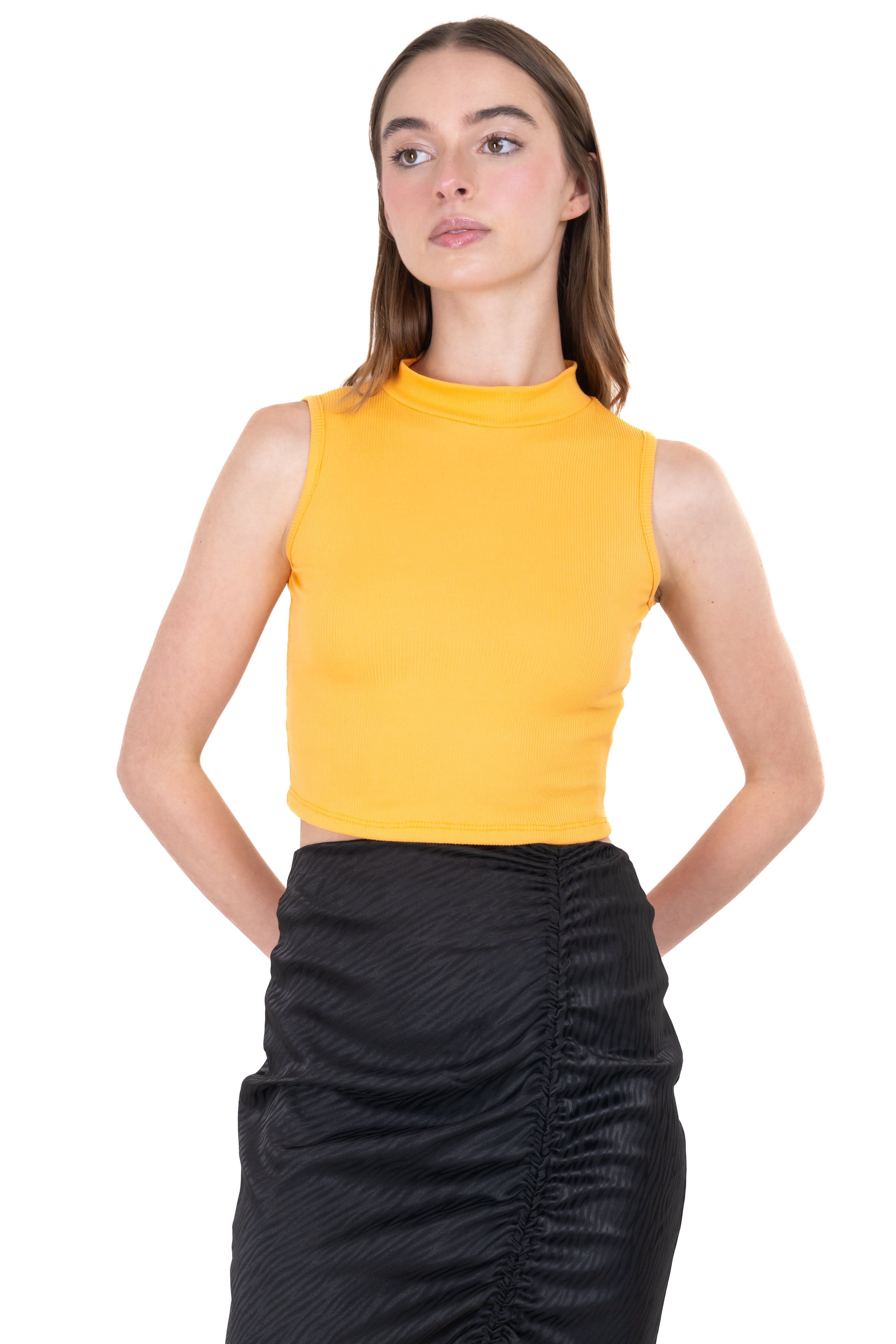 Top tank cuello alto rib sold by Shasa product image thumbnail 2