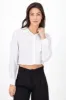 Camisa cropped de manga larga sold by Shasa