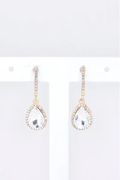 Aretes Largos Brillos sold by Shasa