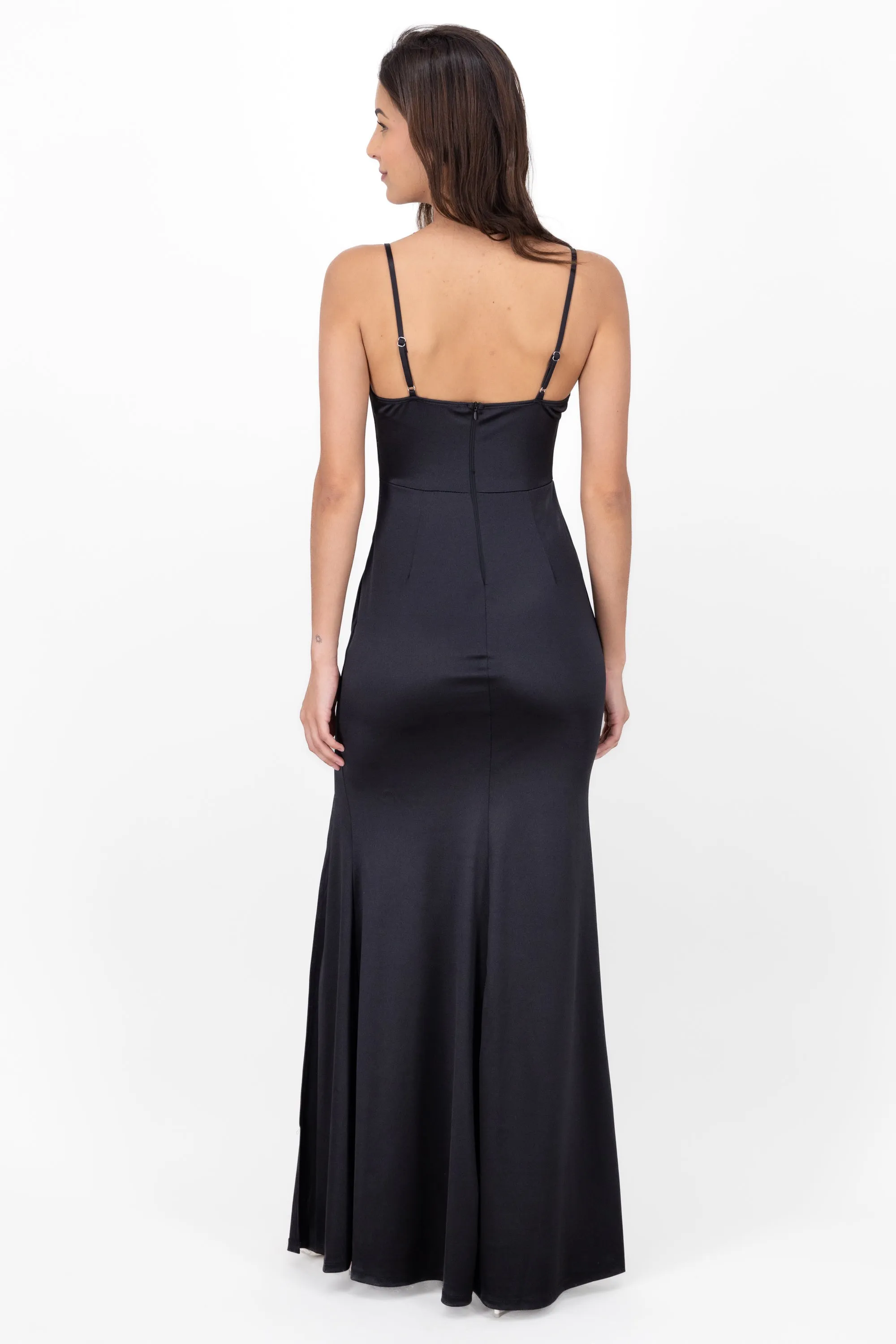 Vestido maxi escote cascada sold by Shasa product image thumbnail 4