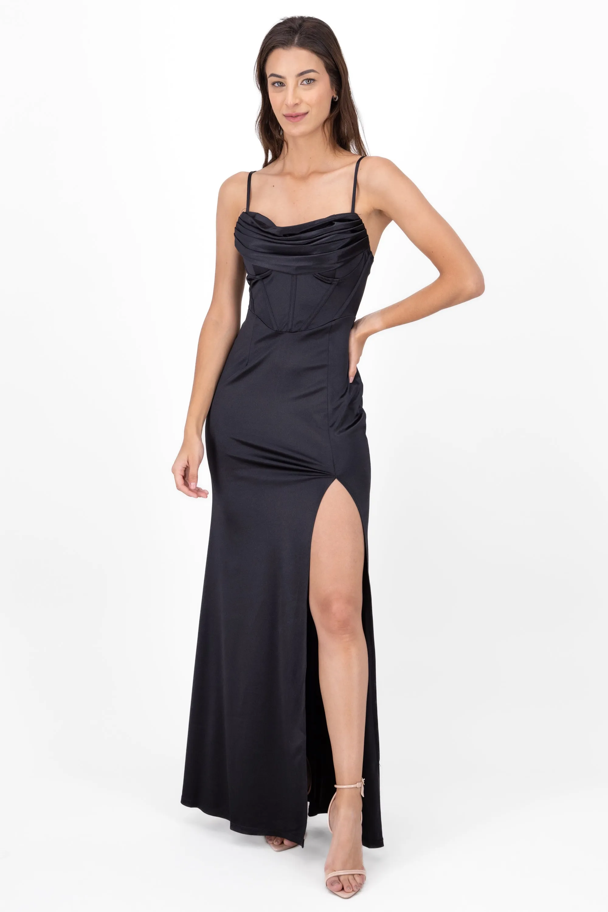 Vestido maxi escote cascada sold by Shasa product image thumbnail 2