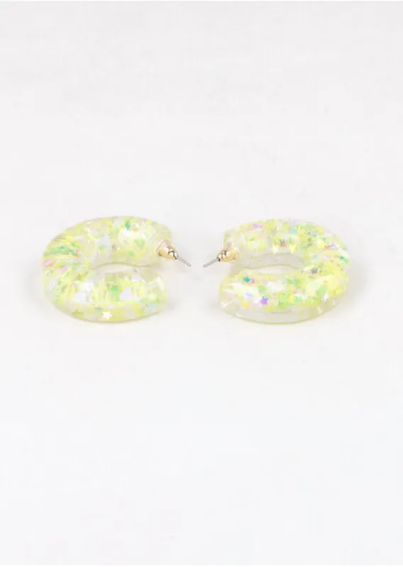 Arracadas Relleno Glitter sold by Shasa