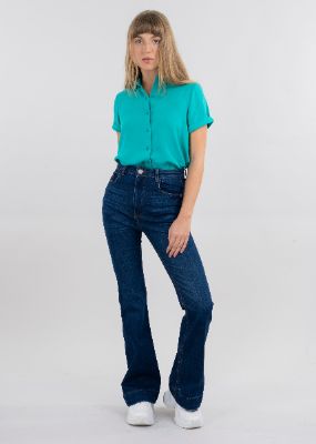 Jeans flare dobladillo sold by Shasa