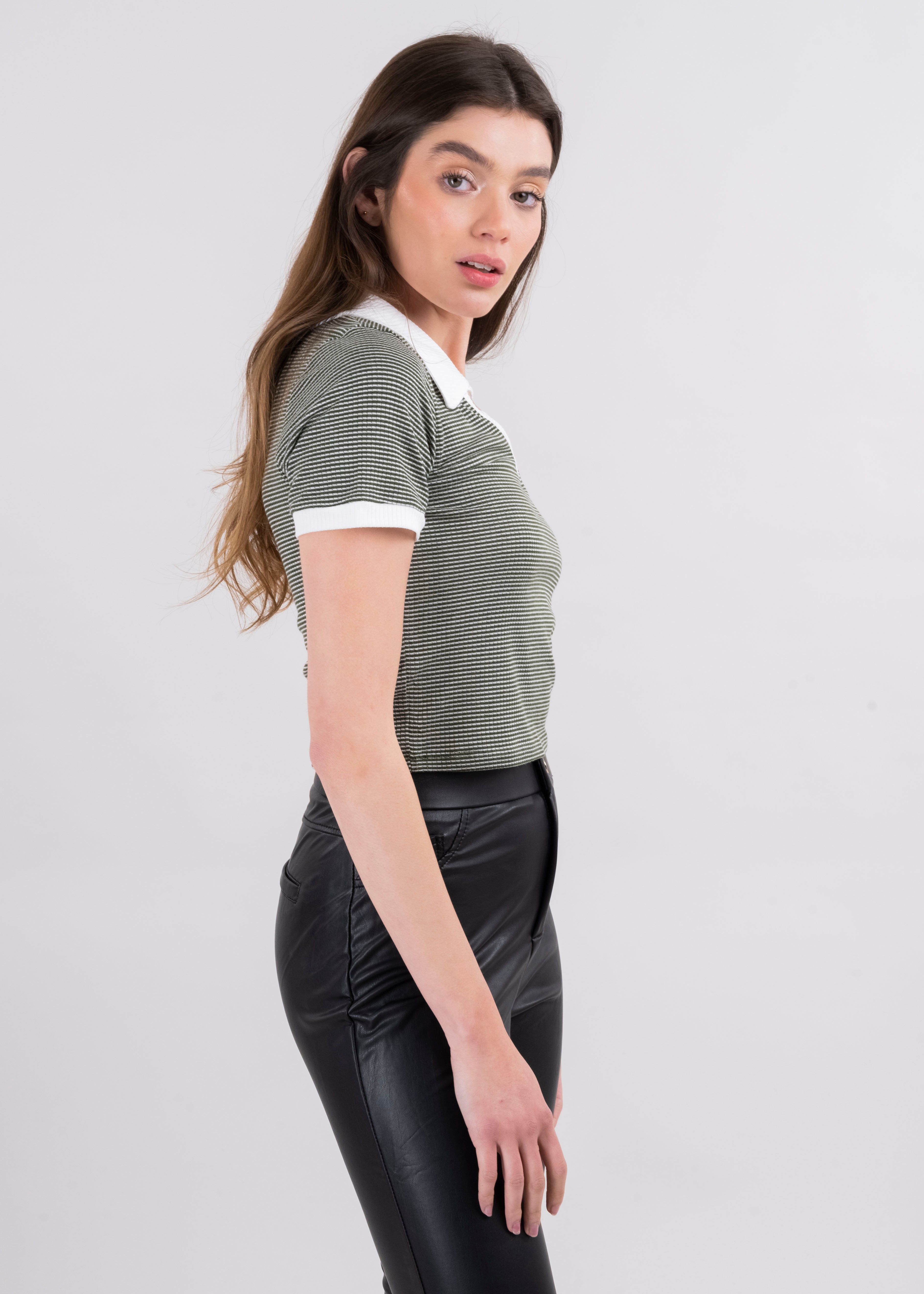 Top cuello polo líneas sold by Shasa product image thumbnail 3