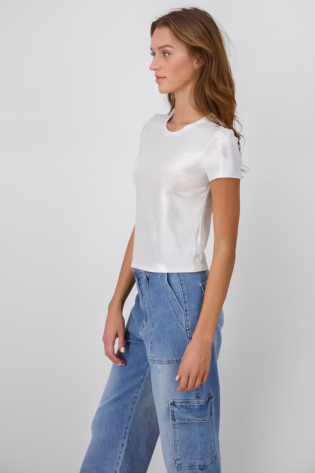 Tshirt manga corta detalle brillos sold by Shasa product image thumbnail 3