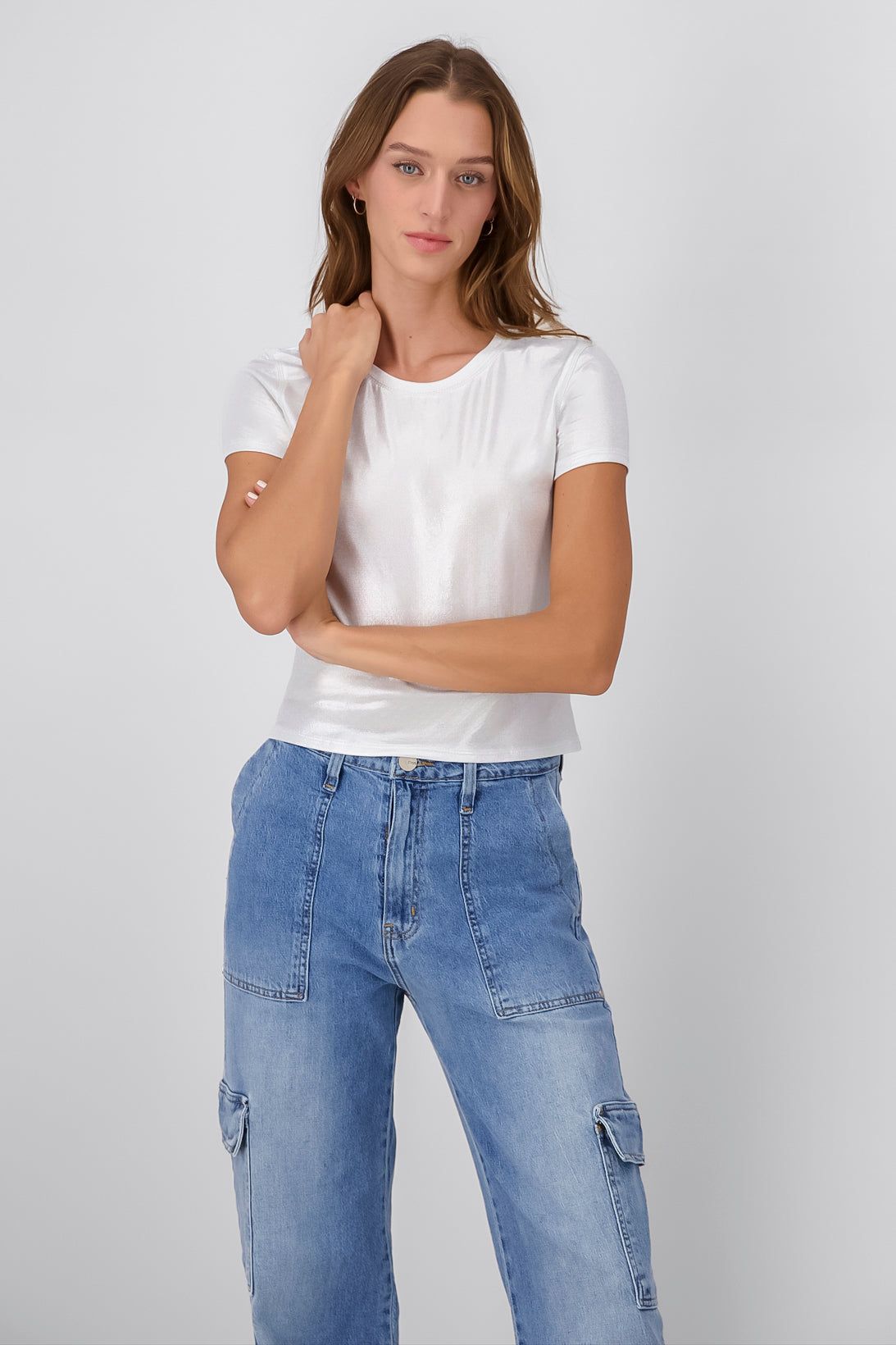 Tshirt manga corta detalle brillos sold by Shasa