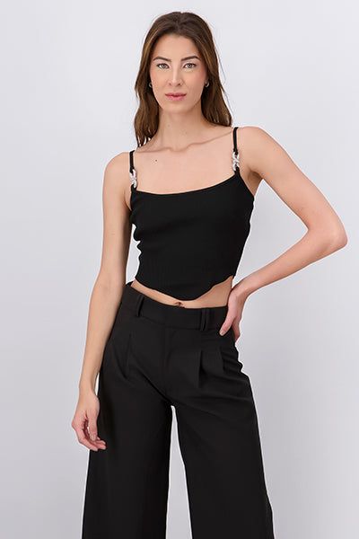 Top acanalado tirantes brillos sold by Shasa product image thumbnail 2