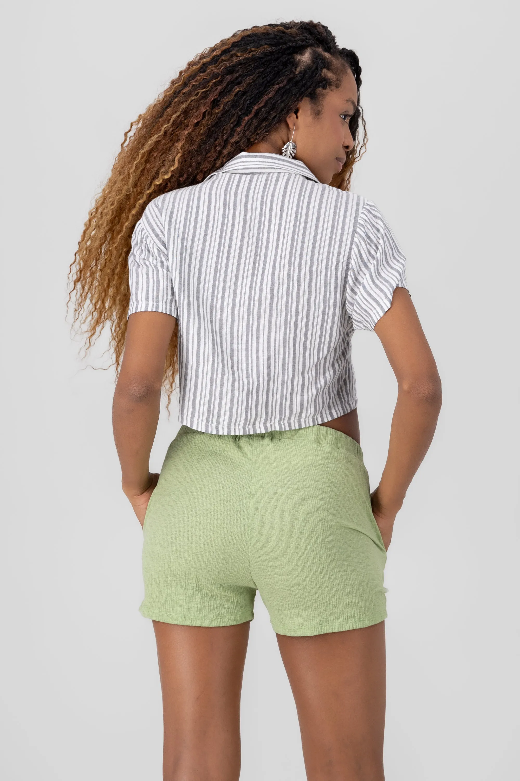 Camisa crop rayas sold by Shasa product image thumbnail 4