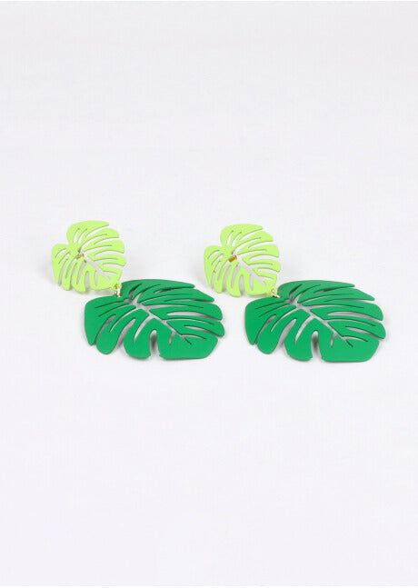 Aretes Largos Doble Hoja sold by Shasa product image thumbnail 2