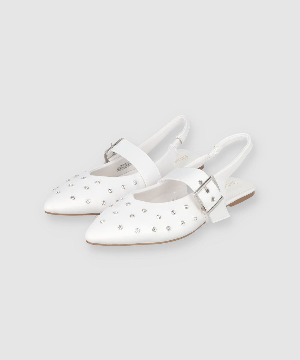 Flat Puntal Sling Back Correa Brillos sold by Shasa