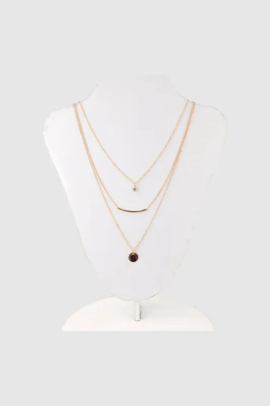 Collar 3 capas brillo sold by Shasa