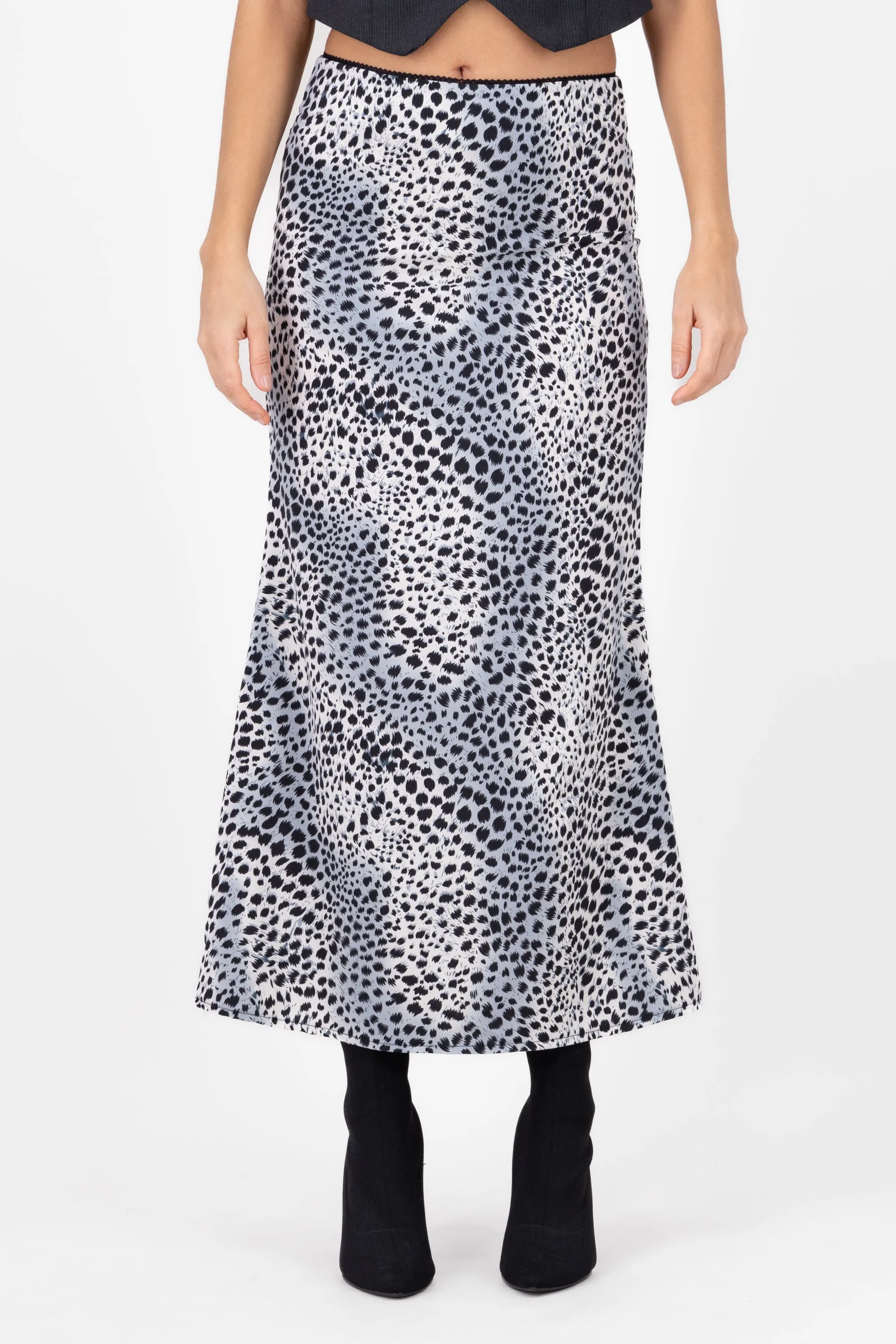 Falda maxi estampado animal print satin Hypsters sold by Shasa product image thumbnail 2