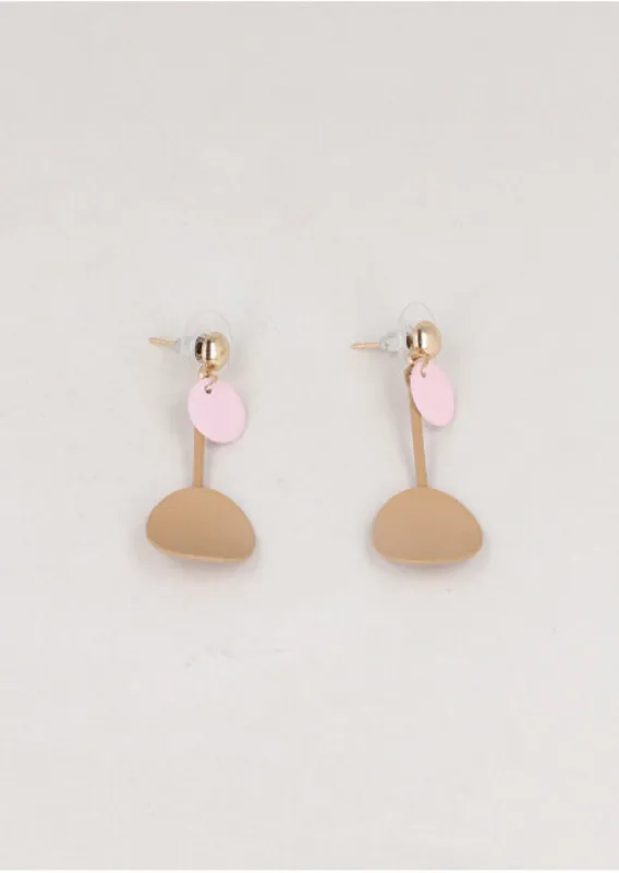 Aretes Doble Circulo Mate sold by Shasa