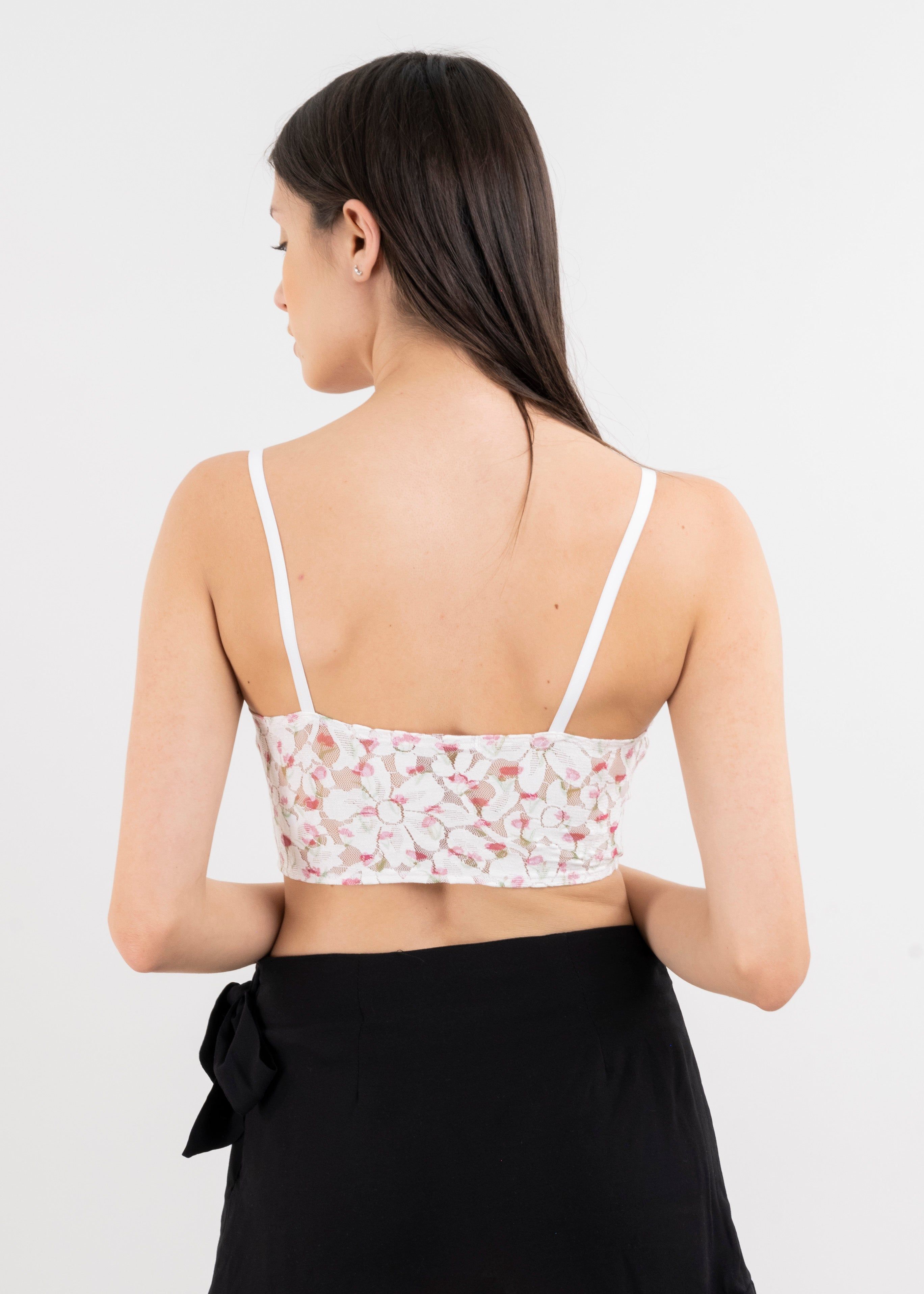 Top corset encaje flores sold by Shasa product image thumbnail 4