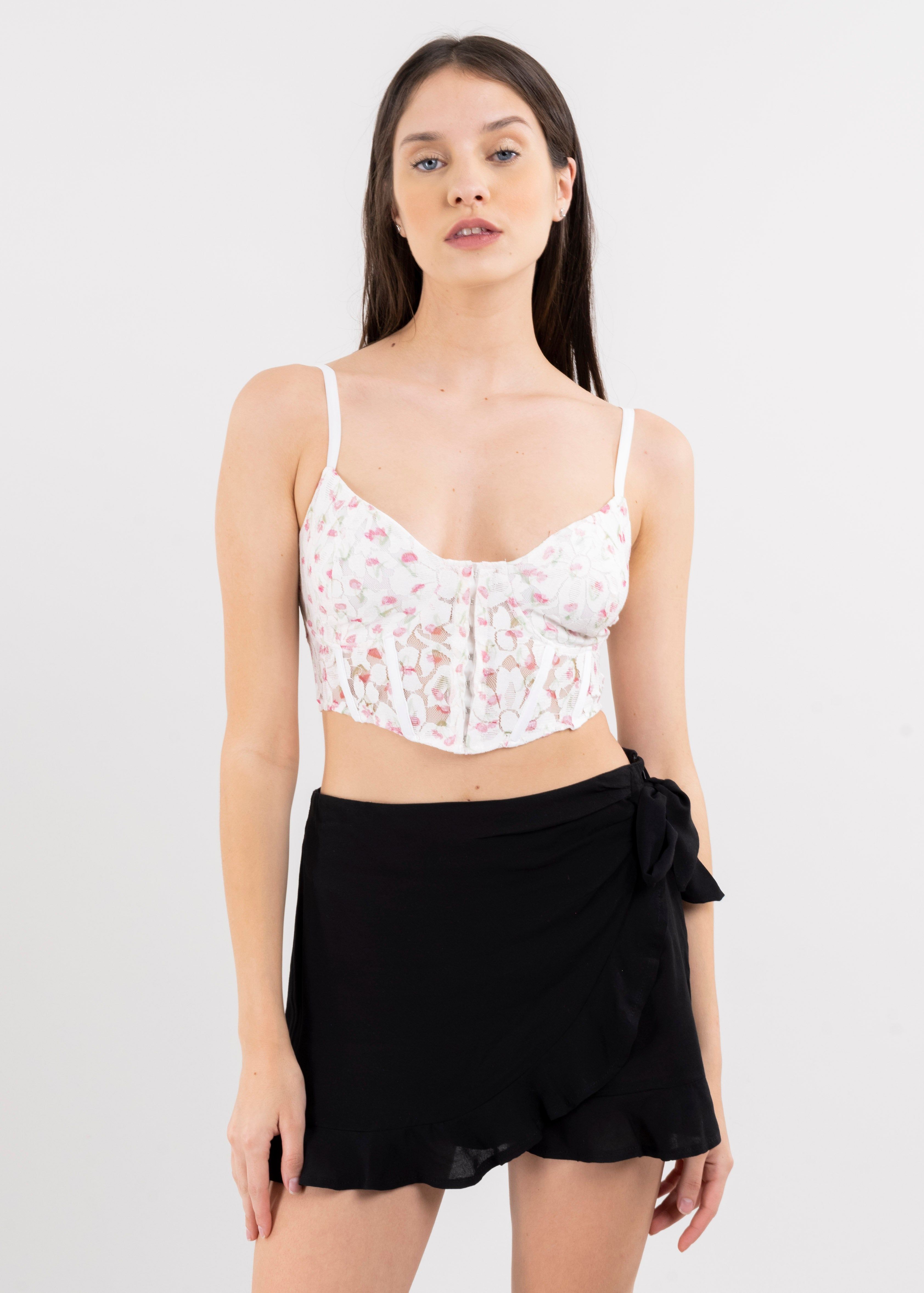 Top corset encaje flores sold by Shasa product image thumbnail 2