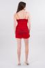 Vestido mini fruncido mesh sold by Shasa