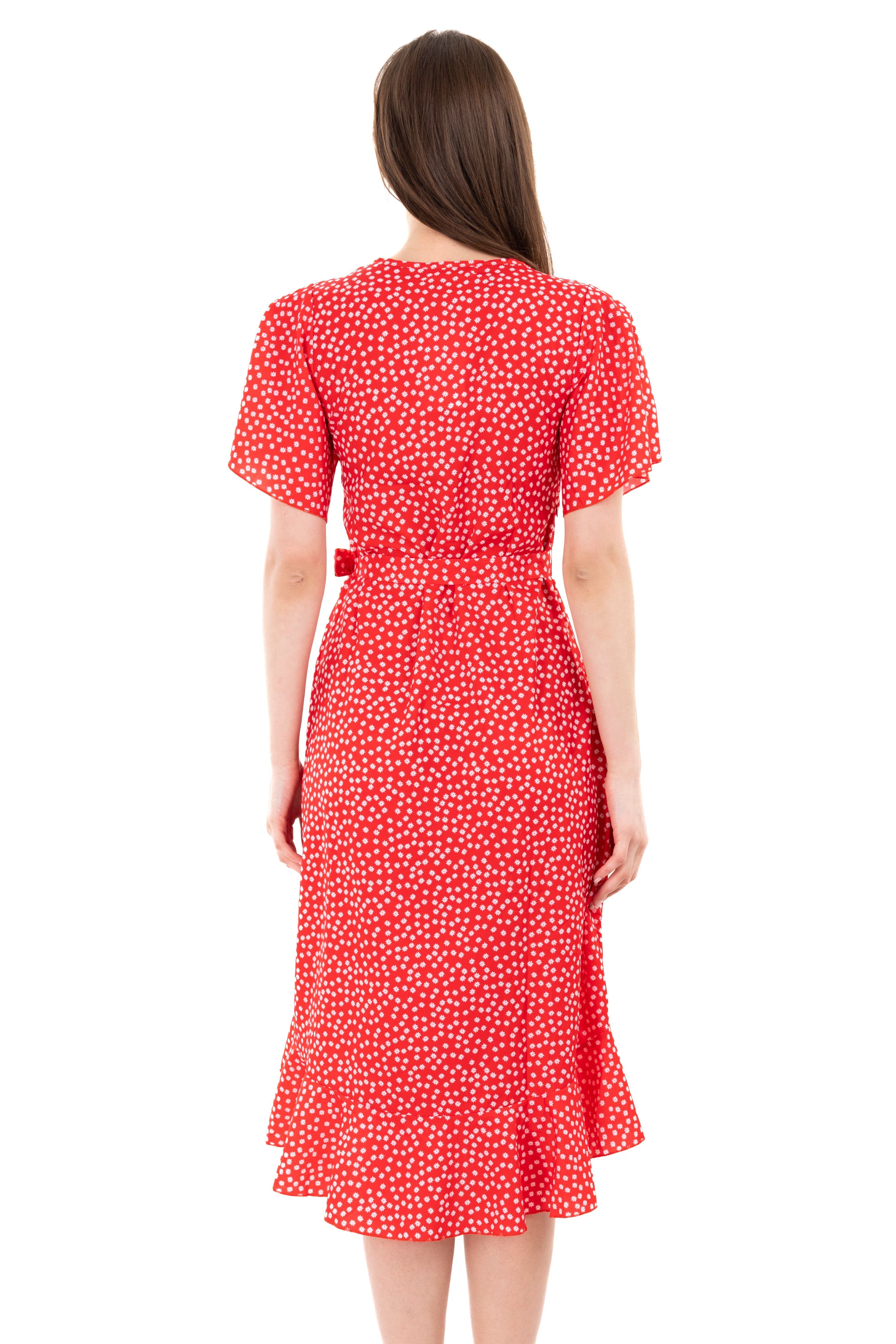 Vestido midi cruzado flores sold by Shasa product image thumbnail 4