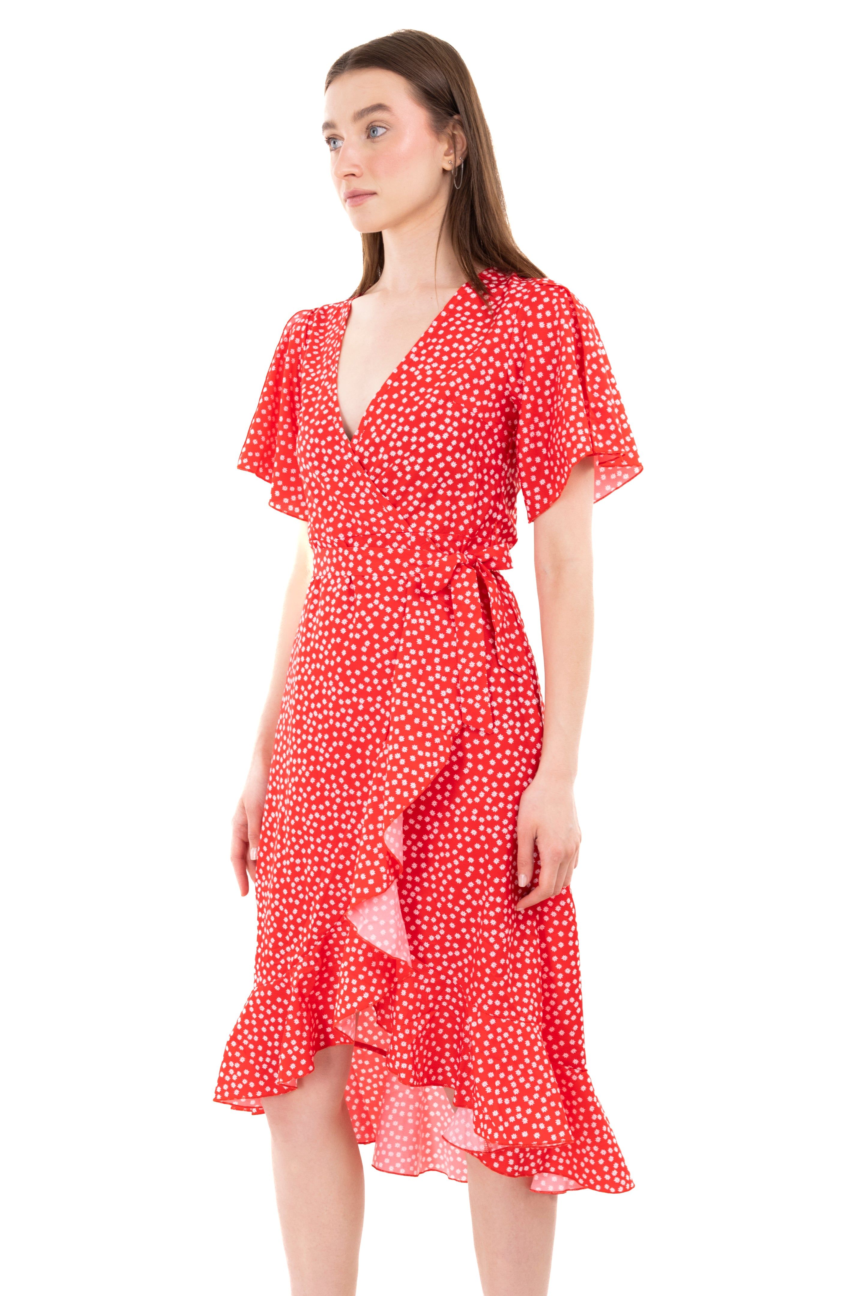 Vestido midi cruzado flores sold by Shasa product image thumbnail 3