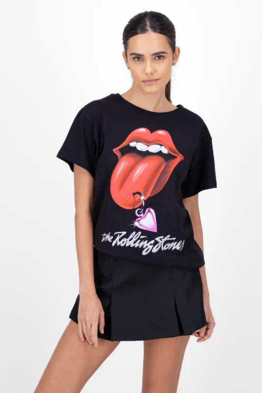 Playera rolling stones lengua sold by Shasa