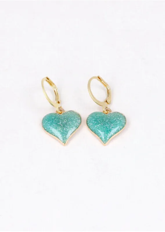 Arracadas Corazon Glitter sold by Shasa