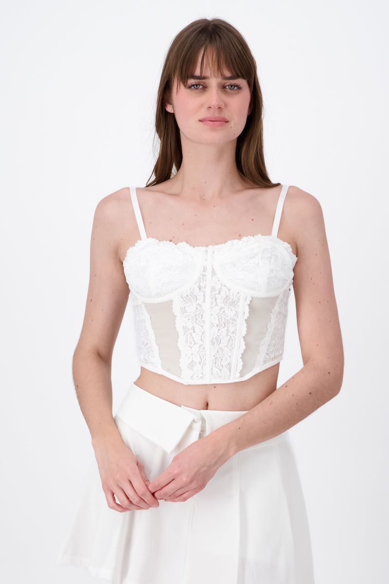 Blusa Corset Mesh Encaje sold by Shasa product image thumbnail 2