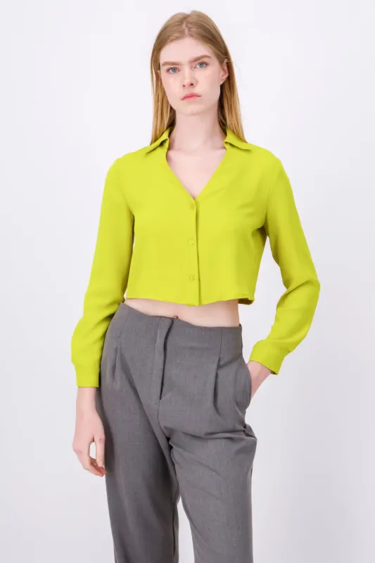 Camisa Crop Escote sold by Shasa