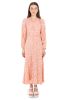 Vestido maxi botones abertura flores sold by Shasa