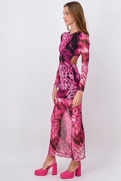 Vestido maxi mesh espalda abierta sold by Shasa product image thumbnail 3